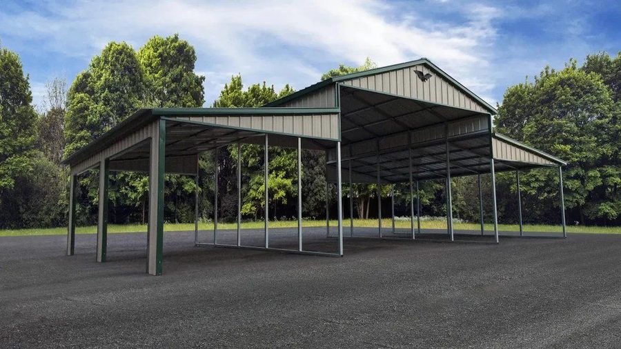 Combination carport and storage unit